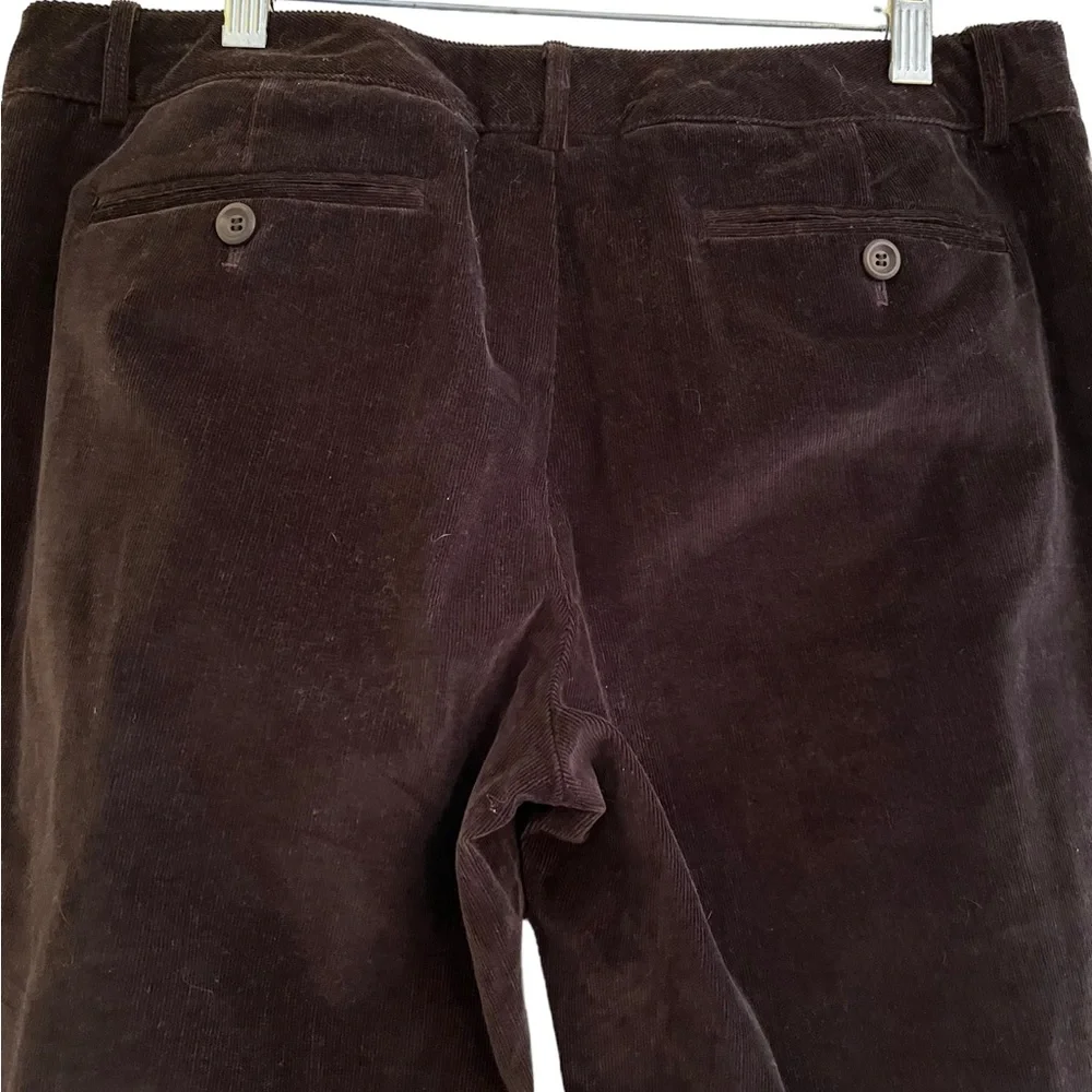 Etcetera Chocolate Brown Corduroy Pant 8 NEW